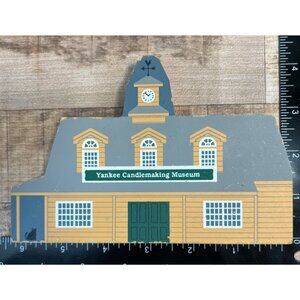 The Cats Meow Yankee Candlemaking Museum Wooden Shelf Sitter